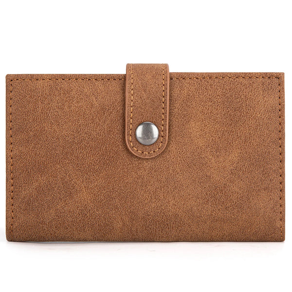 Wrangler Genuine Hair-On Cowhide Card Holder Bi-Fold Wallet - Broken horn