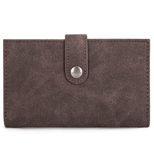 Wrangler Genuine Hair-On Cowhide Card Holder Bi-Fold Wallet - Broken horn