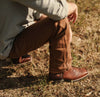 Rio Grande Fenix Rodeo Boot - Redwood - Broken horn