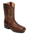 Rio Grande Fenix Rodeo Boot - Redwood - Broken horn