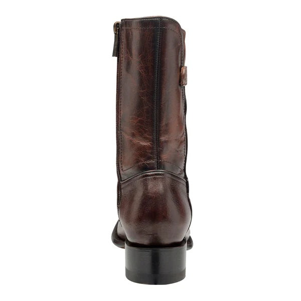 Rio Grande Marco Casual Leather Boots - Square Toe - Broken horn