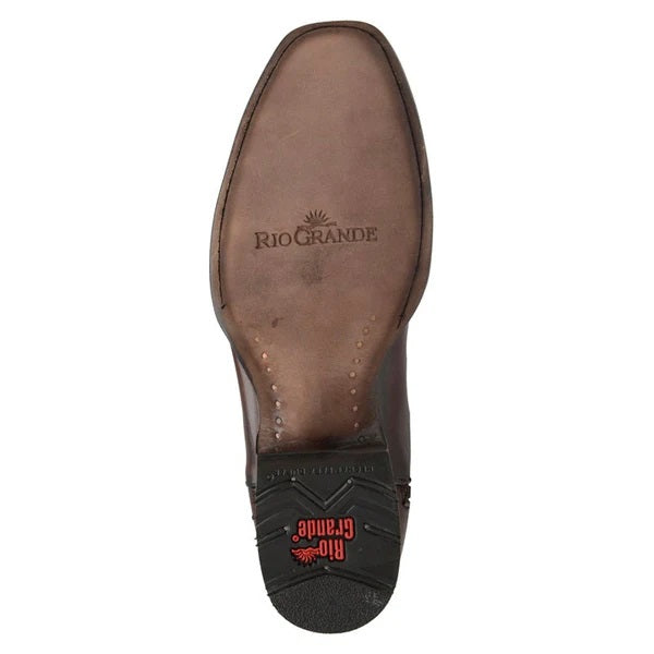 Rio Grande Marco Casual Leather Boots - Square Toe - Broken horn