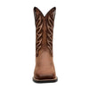 Rio Grande Michigan Western Boots - Wide Square Toe - Broken horn