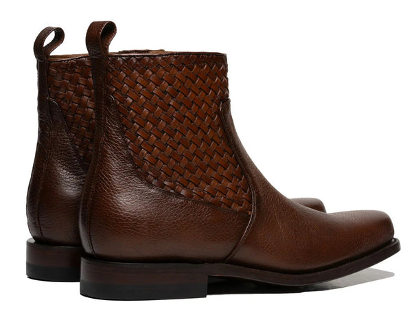 Rio Grande Legado  - Lucca Urban Botin in Deer Skin Leather - Broken horn