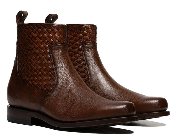 Rio Grande Legado  - Lucca Urban Botin in Deer Skin Leather - Broken horn