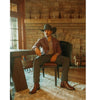 Rio Grande Wichita Roper Leather Boot with Side Closure - Round Toe - Broken horn