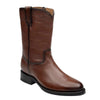 Rio Grande Wichita Roper Leather Boot with Side Closure - Round Toe - Broken horn