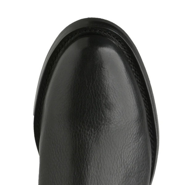 Rio Grande Wichita Roper Leather Boot with Side Closure - Round Toe - Broken horn