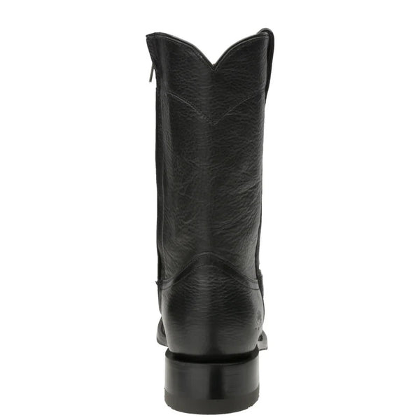 Rio Grande Wichita Roper Leather Boot with Side Closure - Round Toe - Broken horn