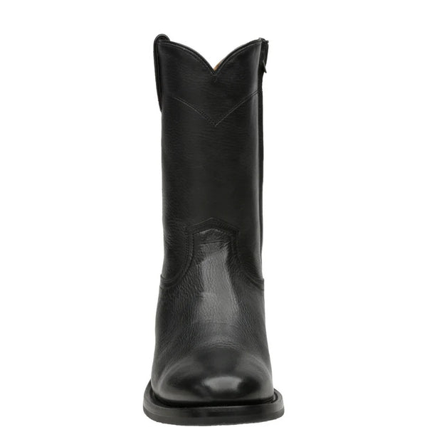 Rio Grande Wichita Roper Leather Boot with Side Closure - Round Toe - Broken horn
