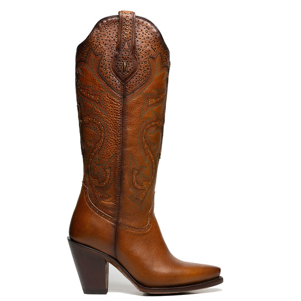 Rio Grande Hanna Knee High Boot - Broken horn
