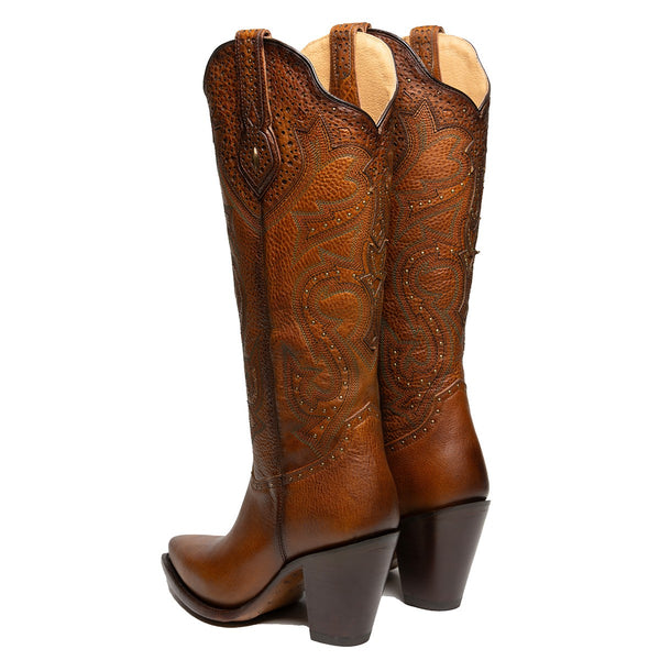 Rio Grande Hanna Knee High Boot - Broken horn