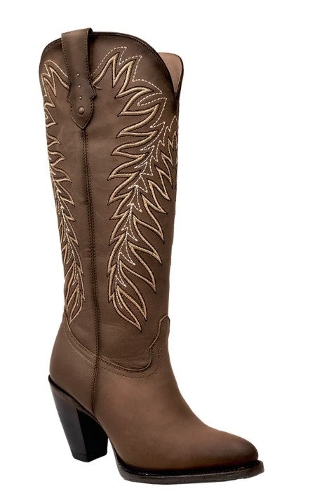 Rio Grande Elena Knee High Boot - Broken horn