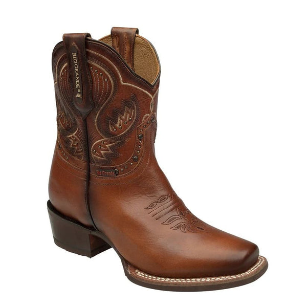Rio Grande Western Ankle Boots Amelia - Broken horn