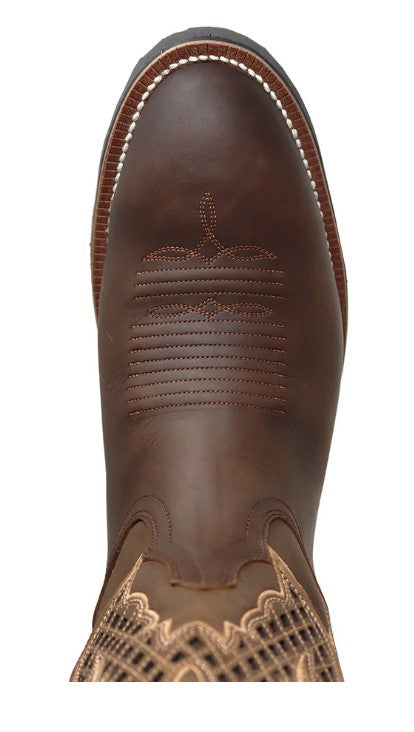 Rio Grande Alaska Work boot - Crazy Tan - Broken horn
