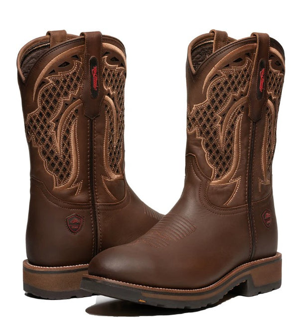 Rio Grande Alaska Work boot - Crazy Tan - Broken horn