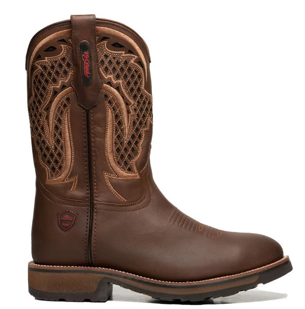 Rio Grande Alaska Work boot - Crazy Tan - Broken horn