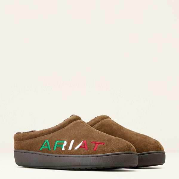 Ariat Logo Hooded Back Slipper - Broken horn