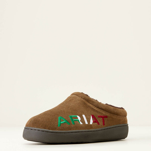 Ariat Logo Hooded Back Slipper - Broken horn