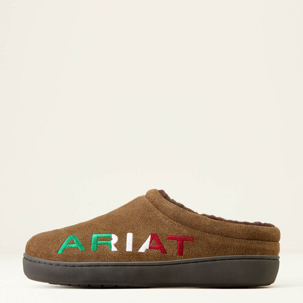 Ariat Logo Hooded Back Slipper - Broken horn