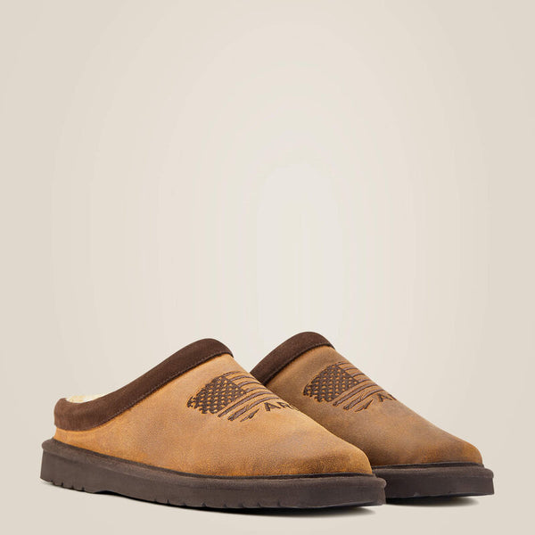 Ariat Mens Patriot Square Toe Slipper - Broken horn