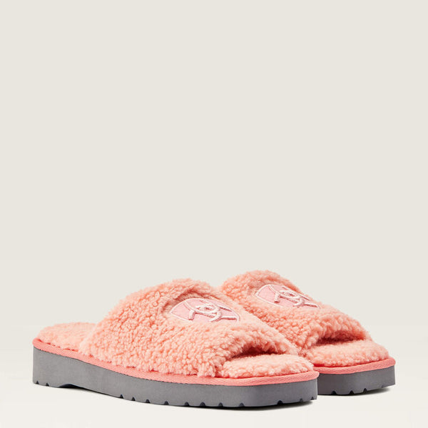 Ariat Women Cozy Chic Square Toe Slipper - Broken horn