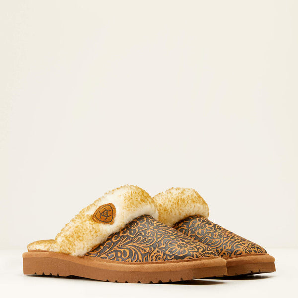 Ariat Jackie Square Toe Slipper - Broken horn
