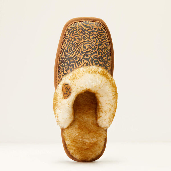 Ariat Jackie Square Toe Slipper - Broken horn