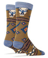 Long Horn Summer | Men's Premium Cotton Socks - Broken horn