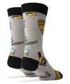 Whiskey Me | Men's Cotton Crew Funny Socks - Broken horn