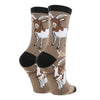 You Goat This | Women's Funny Cotton Crew Socks - Broken horn