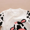 Baby Cow Print Jumpsuit - Broken horn