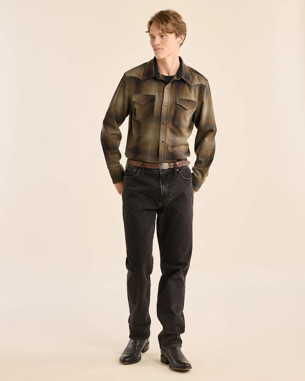Pendleton Men's Plaid Snap Front Western Canyon Shirt - Broken horn