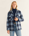 Pendleton Women's Boyfriend Board Shirt - Blue Mix Ombre - Broken horn