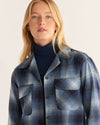 Pendleton Women's Boyfriend Board Shirt - Blue Mix Ombre - Broken horn