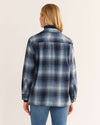 Pendleton Women's Boyfriend Board Shirt - Blue Mix Ombre - Broken horn
