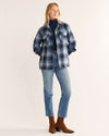 Pendleton Women's Boyfriend Board Shirt - Blue Mix Ombre - Broken horn