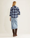 Pendleton Women's Snap Front Canyon Shirt - Blue Ombre Mix - Broken horn