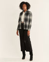 Pendleton Womens Meredith Wool Shirt - Black & White Ombre - Broken horn