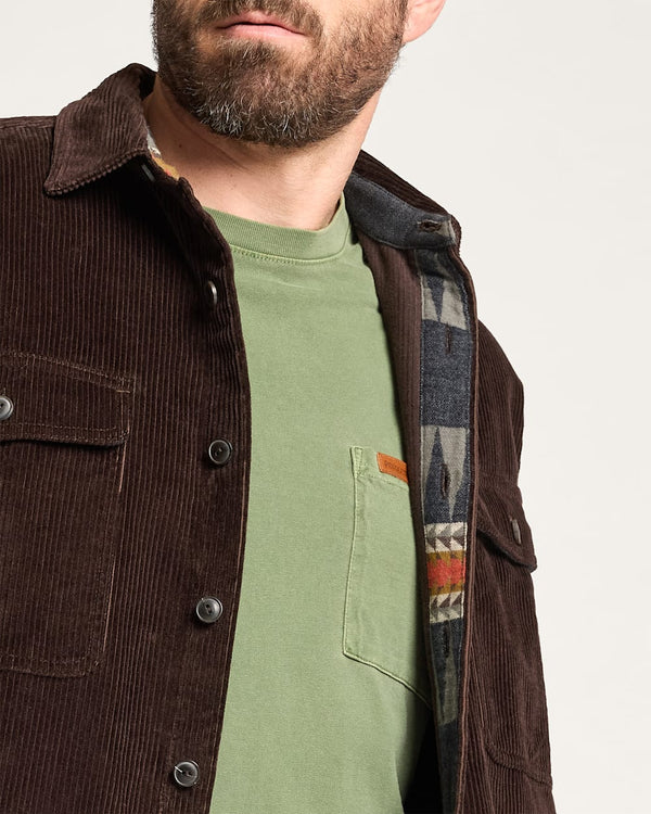 Pendleton Men's Belmont Corduroy Shirt Jacket - Broken horn