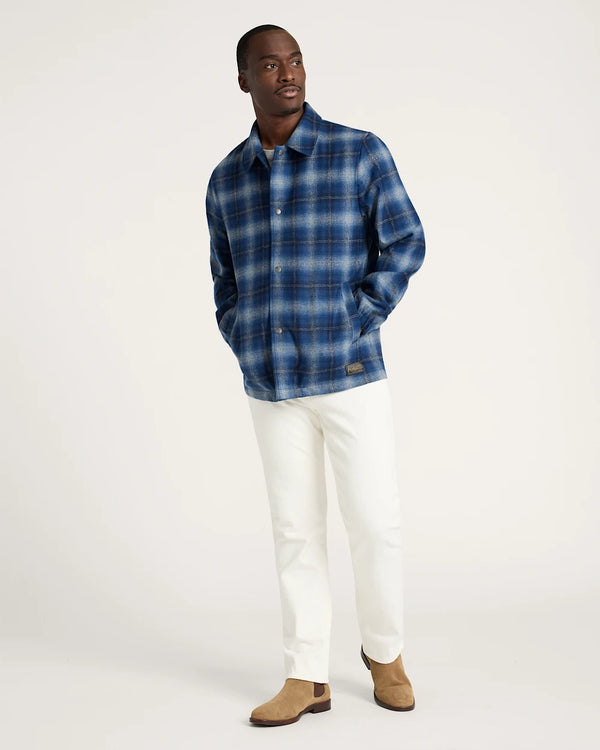 Pendleton Men's Quilted Wool Coaches Jacket - Broken horn