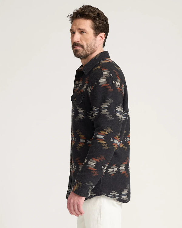 Pendleton Men's Wyeth Falls Cotton Chamois Sherpa-Lined Shirt Jacket - Broken horn