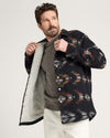 Pendleton Men's Wyeth Falls Cotton Chamois Sherpa-Lined Shirt Jacket - Broken horn