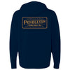 Pendleton Heritage Logo Hoody - Navy Blazer Gold - Broken horn