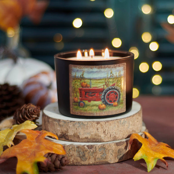 Fall Tractor Candle - Broken horn