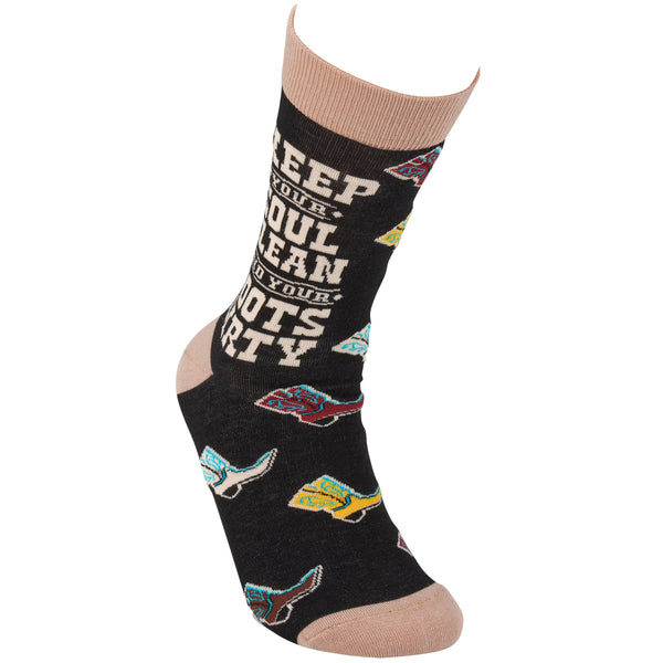 Keep Your Boots Dirty Socks - Broken horn