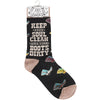 Keep Your Boots Dirty Socks - Broken horn