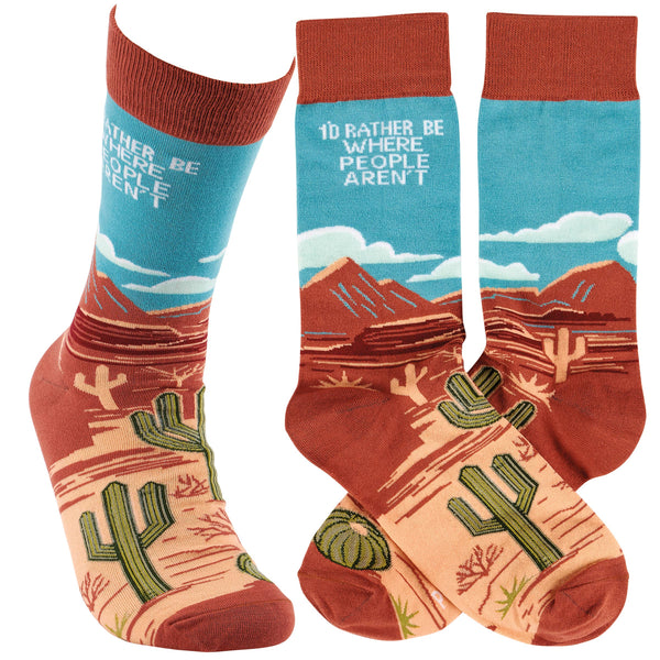 Rather Be Where People Aren't Socks - Broken horn