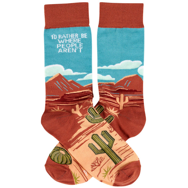 Rather Be Where People Aren't Socks - Broken horn