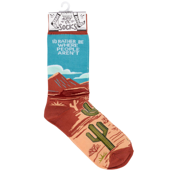 Rather Be Where People Aren't Socks - Broken horn